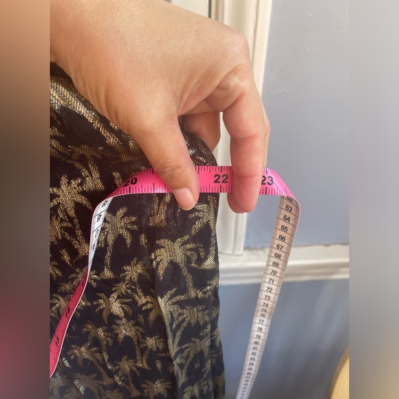 Nasty Gal Black and Gold Sheer Long Kimono - Picture 8 of 8